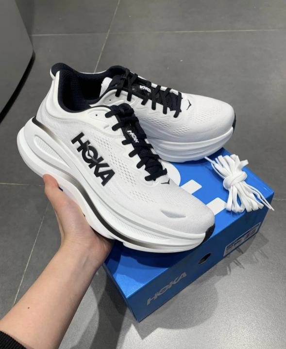 Hoka Bondi 9 White Black