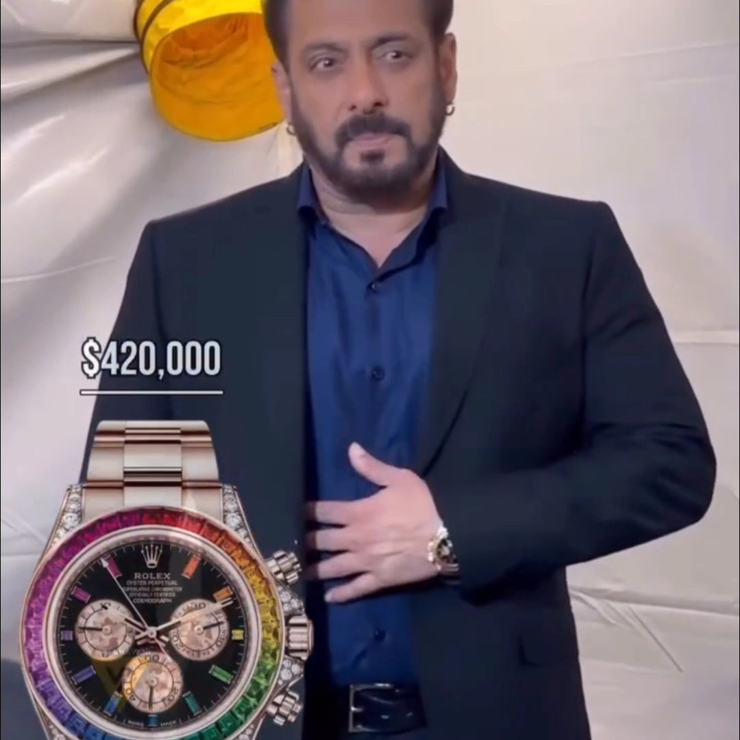 Role_x Daytona Rainbow Rosegold Gold Diamond Watch