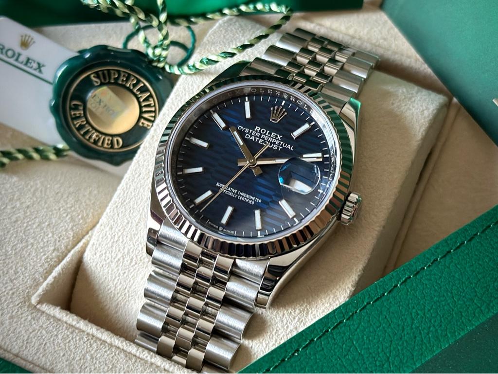 Role_x Datejust Silver Blue Dial Metal Watch Virat Kohli – Maniac