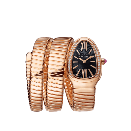 Bvlgar_i Serpenti Rosegold Black Dial