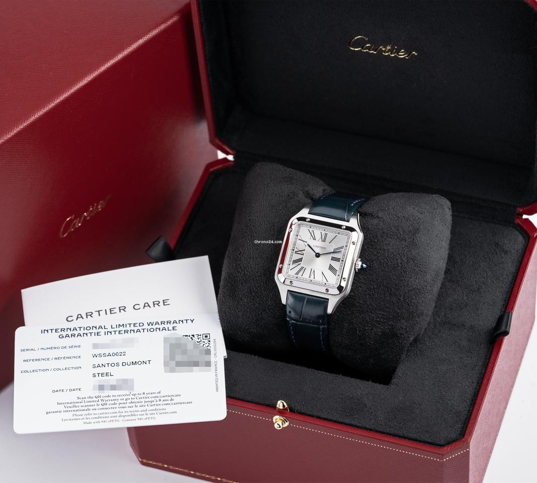 Cartie_r Santos Dumont Silver Blue