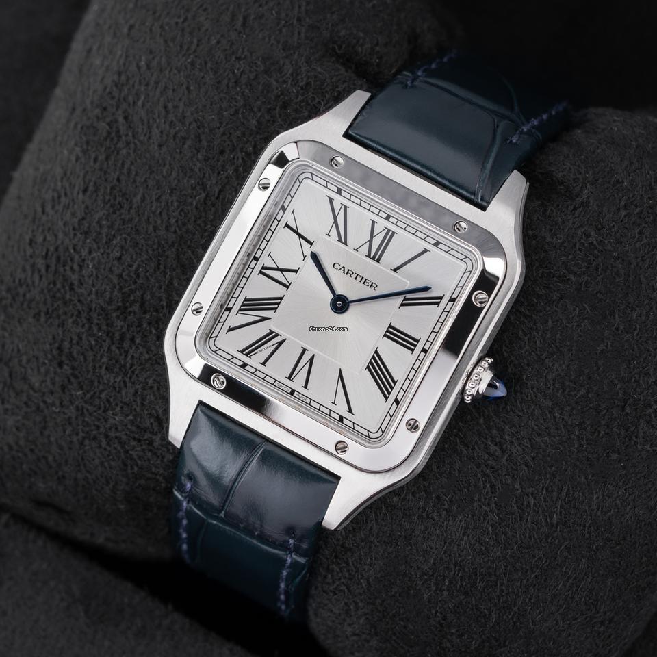 Cartie_r Santos Dumont Silver Blue