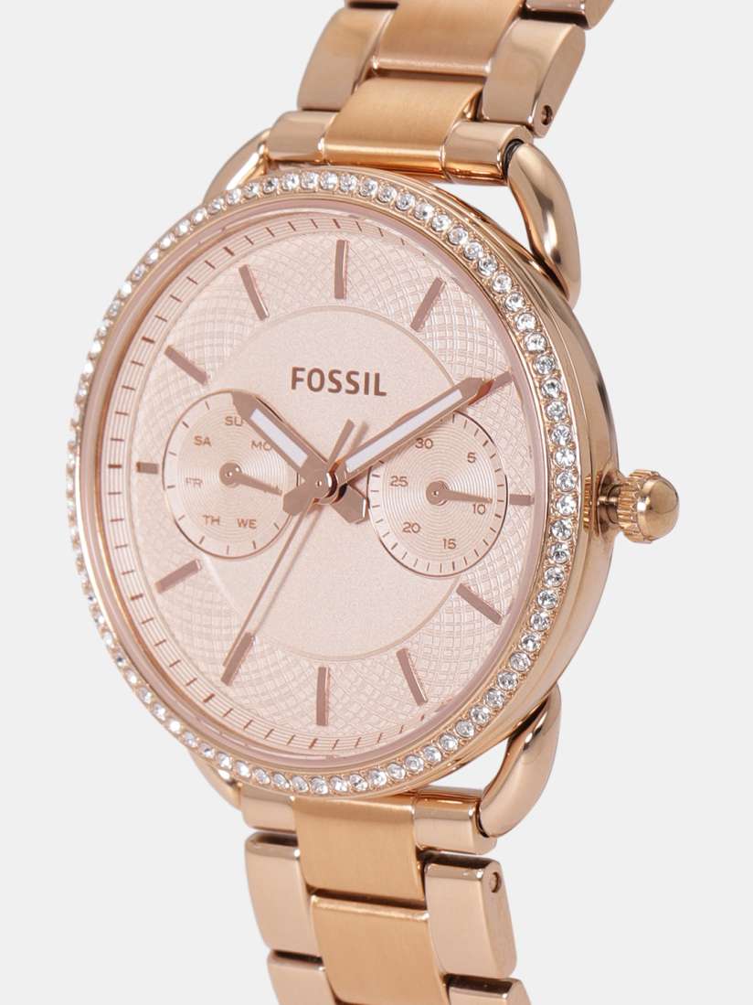 Fossil Tailor ES4264 Rose Gold Dial Watch