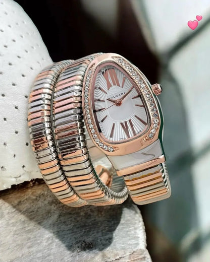 Bvlgar_i Serpenti Dualtone White Dial