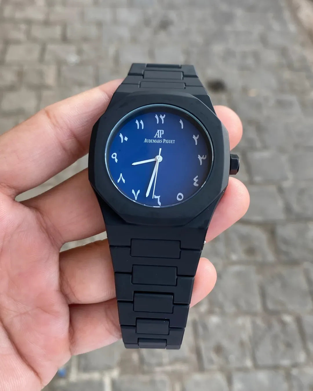 Audemars Piguet Dark Blue Dial Arabic Font
