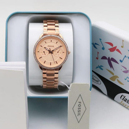 Fossil Tailor ES4264 Rose Gold Dial Watch