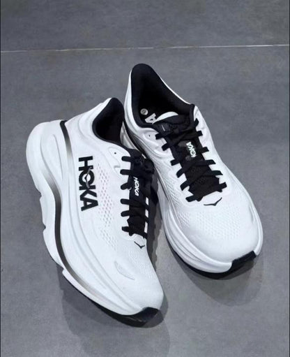 Hoka Bondi 9 White Black