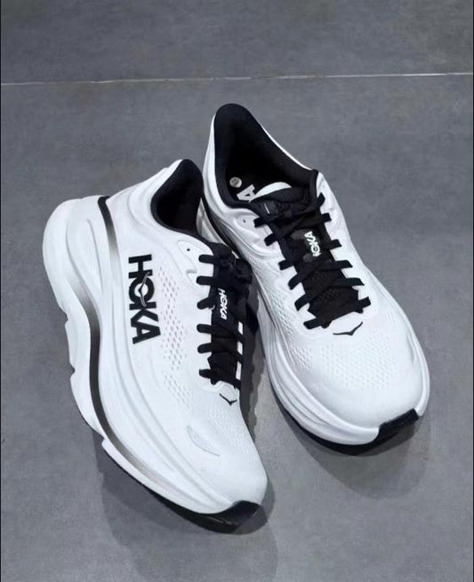Hoka Bondi 9 White Black