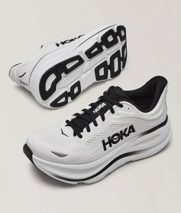 Hoka Bondi 9 White Black