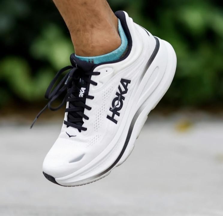 Hoka Bondi 9 White Black
