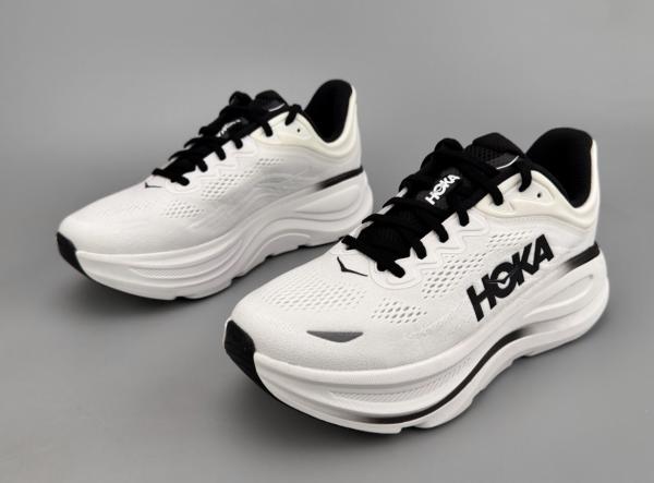 Hoka Bondi 9 White Black
