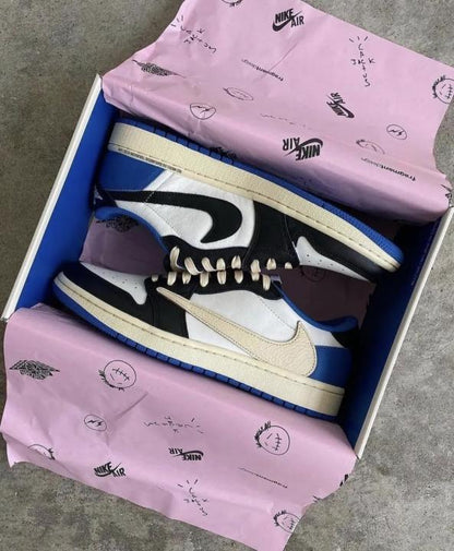 Nik.e Air Jordan 1 Low X Travis Scott Fragment Semi UA