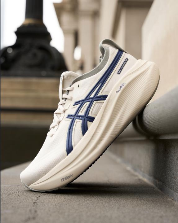 Asic.s Gel Nimbus 27 Cream Navy