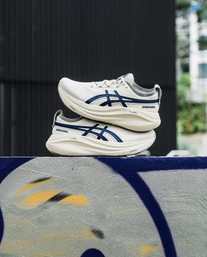 Asic.s Gel Nimbus 27 Cream Navy