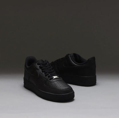 Nik.e Airforce 1 Black 1st Leather UA
