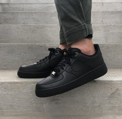 Nik.e Airforce 1 Black 1st Leather UA