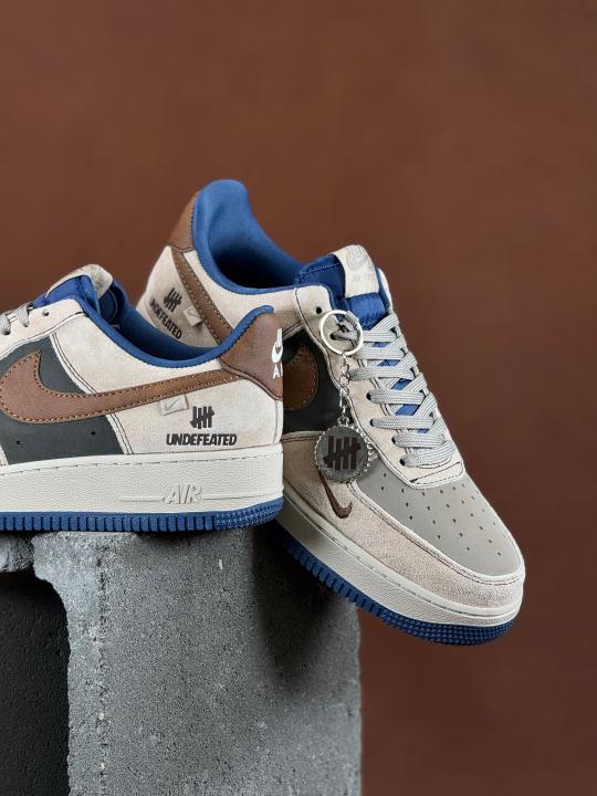 Nik.e Airforce 1 X Undefeted Custom Brown Bue