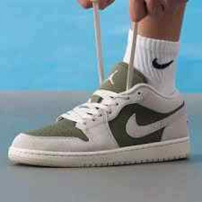 E air jordan retro 1 low medium olive