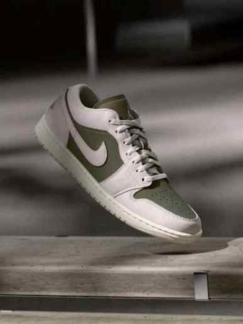 E air jordan retro 1 low medium olive