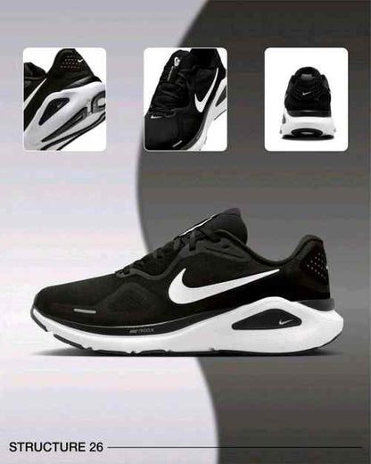 nikee structure 26 black white