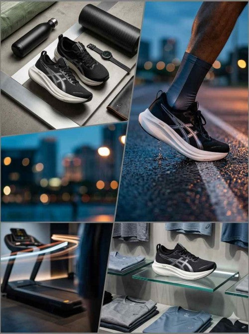 asic.s Gel nimbus 27 black white