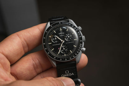 Swatch Omega x Moon Mission To The  Moon Black - New Speedmaster Neavy Gray - Black Moonswatch