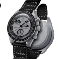 Omega Speedmaster Moonswatch greyBlack with black belt