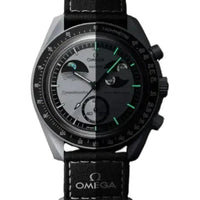 Omega Speedmaster Moonswatch greyBlack with black belt