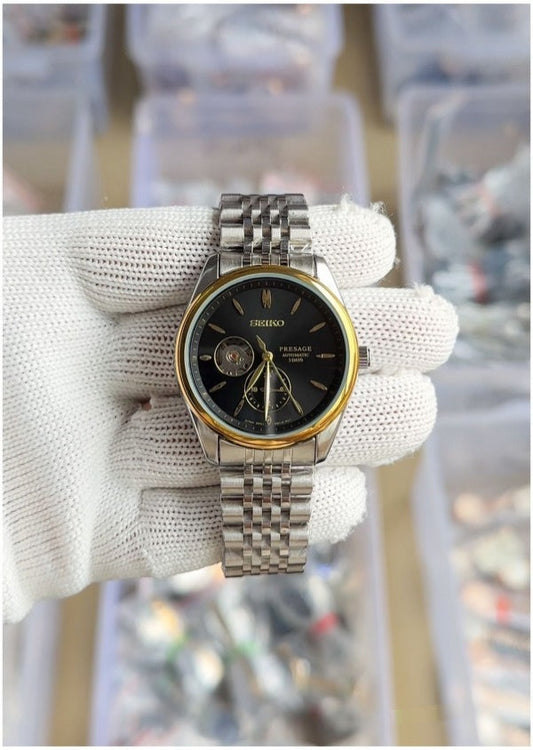 Seiko Presage Dualtone Black Stainless steel watch