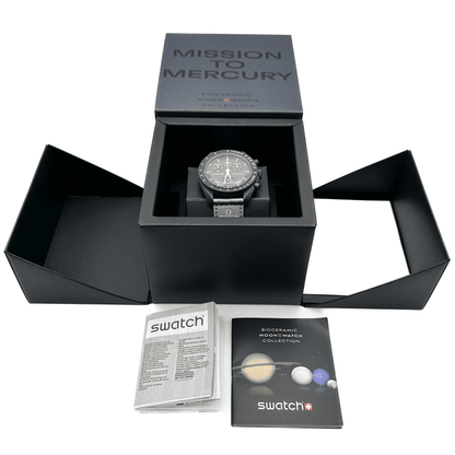 Swatch Omega x Moon Mission To Mercury Speedmaster Black Moonswatch