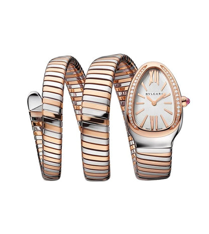 Bvlgar_i Serpenti Dualtone White Dial