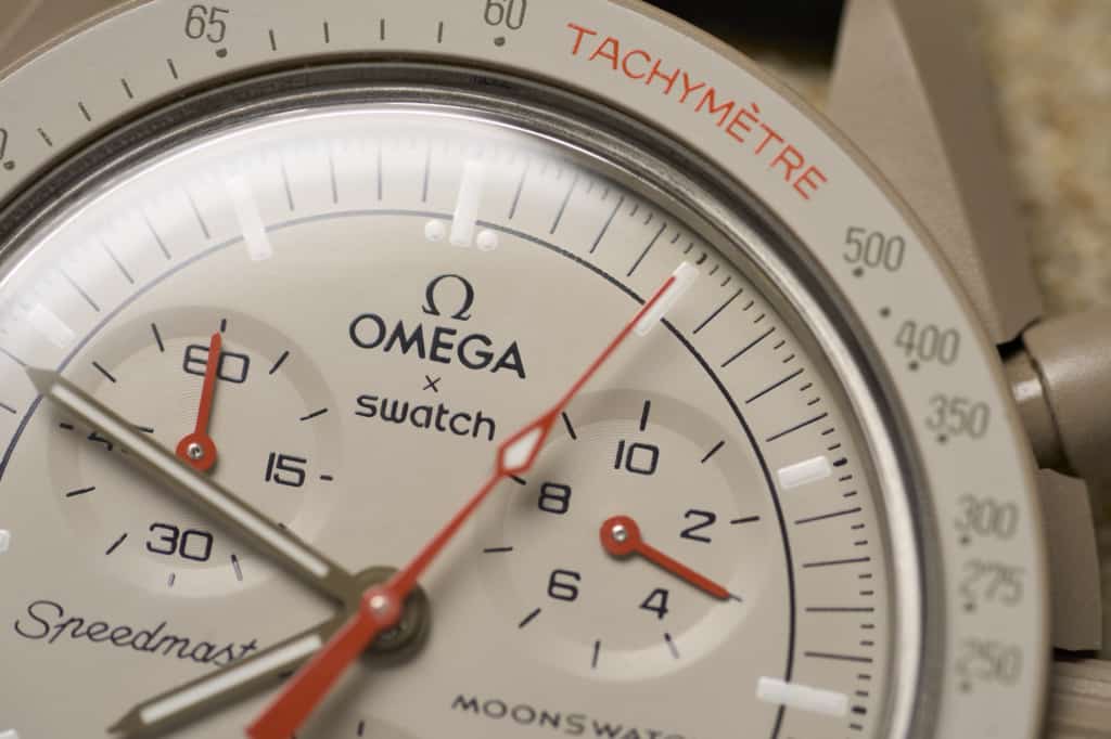 Swatch Omega x Moon Mission To Jupiter Speedmaster Beige Moonswatch