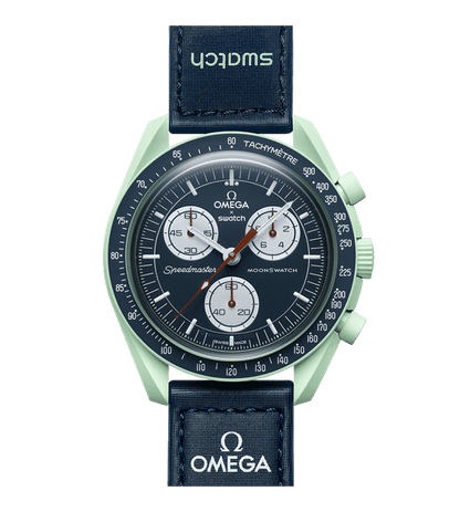 Swatch Omega x Moon Mission On Earth Speedmaster Ice Blue Moonswatch