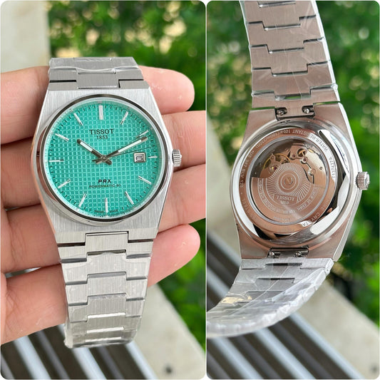 Tissot Prx Premium Stainless Steel Tiffany blue Dial Automatic