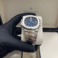 Pate_k Phillip_e Nautilus Silver Metal Quartz Watch
