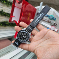 Omega Speedmaster Moonswatch greyBlack with black belt high quality