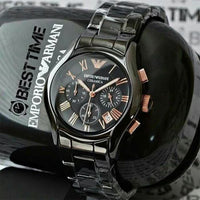 Armani Ceramica Black Copper Metal Watch