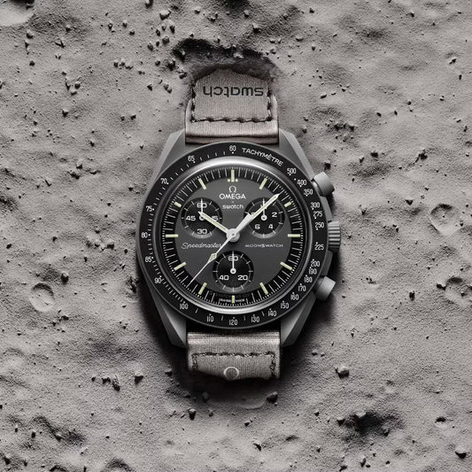Swatch Omega x Moon Mission To Mercury Speedmaster Black Moonswatch