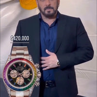 Role_x Daytona Rainbow Rosegold Gold Diamond Watch